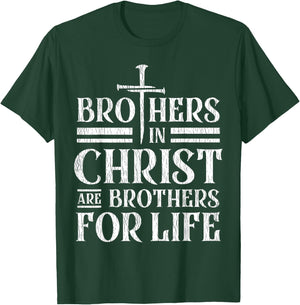 Brothers in Christ are brothers for life vintage T-Shirt - T-Shirt | Forest