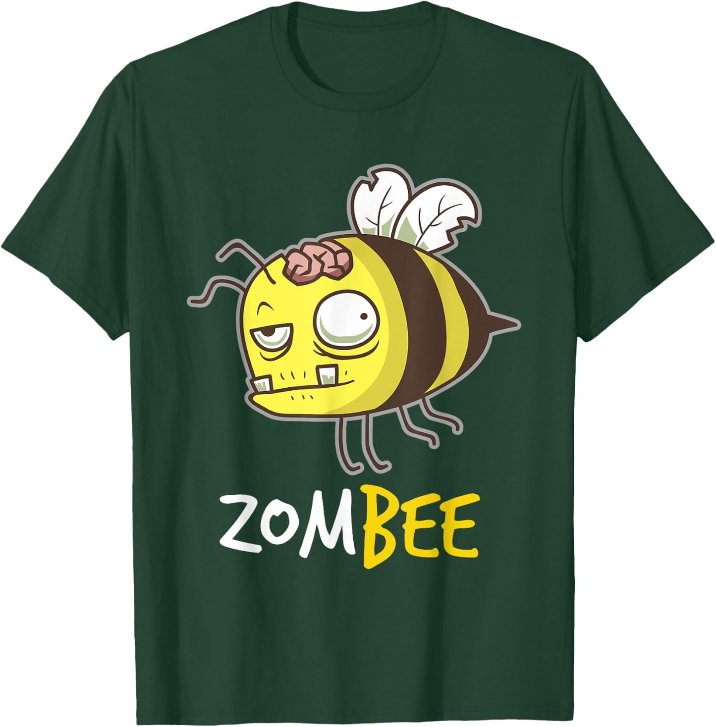 Zombee Funny Zombie Bee Happy Halloween Costume Beekeeper T-Shirt - T-Shirt | Forest