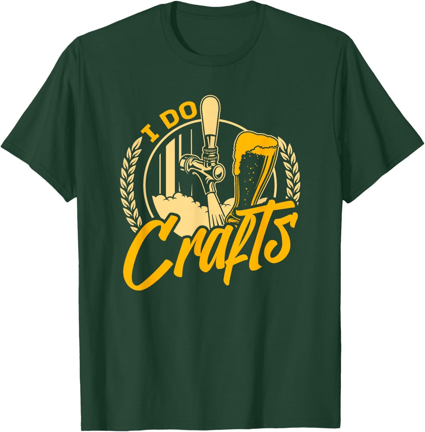 Home Brewing Craft Brewer - Hops IPA Craft Beer T-Shirt - T-Shirt | Forest