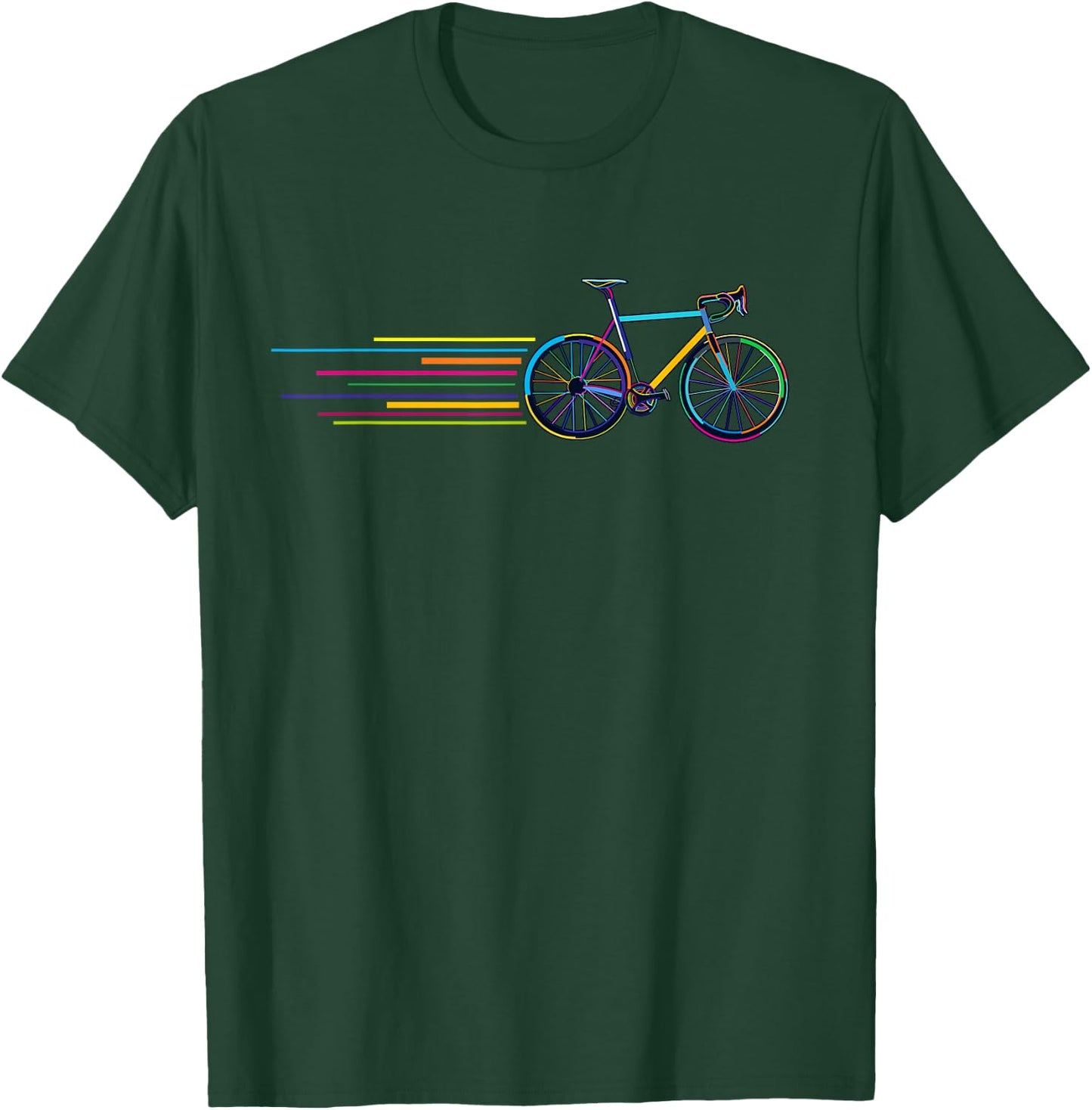 Cyclist Gravel City Bike Bicyclist Bicycle T-Shirt - T-Shirt | Forest