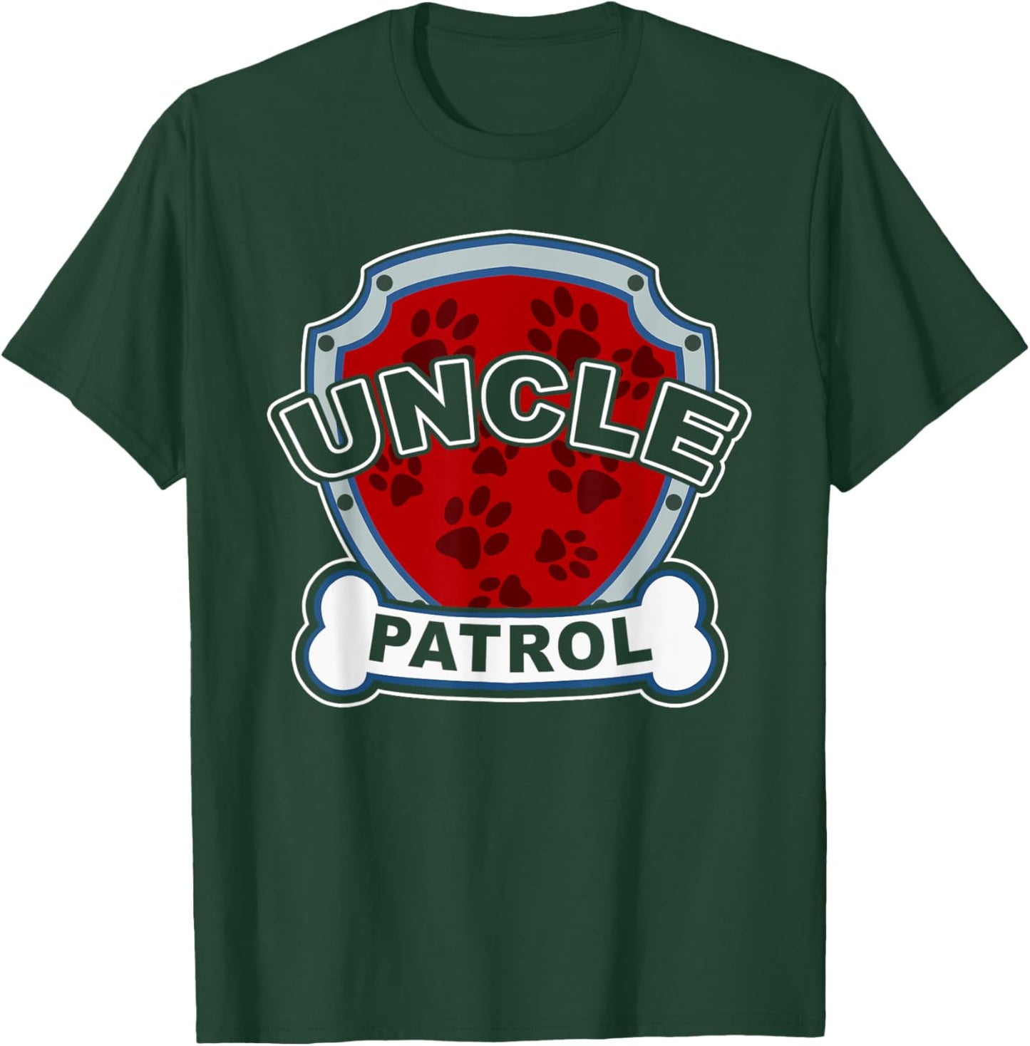 Pet Lover Uncle Dog Breeder Paw Dad Puppy Humorous Gag Gift T-Shirt - T-Shirt | Forest