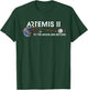 Artemis 2 Route Map SLS Rocket To The Moon And Beyond T-Shirt - T-Shirt | Forest