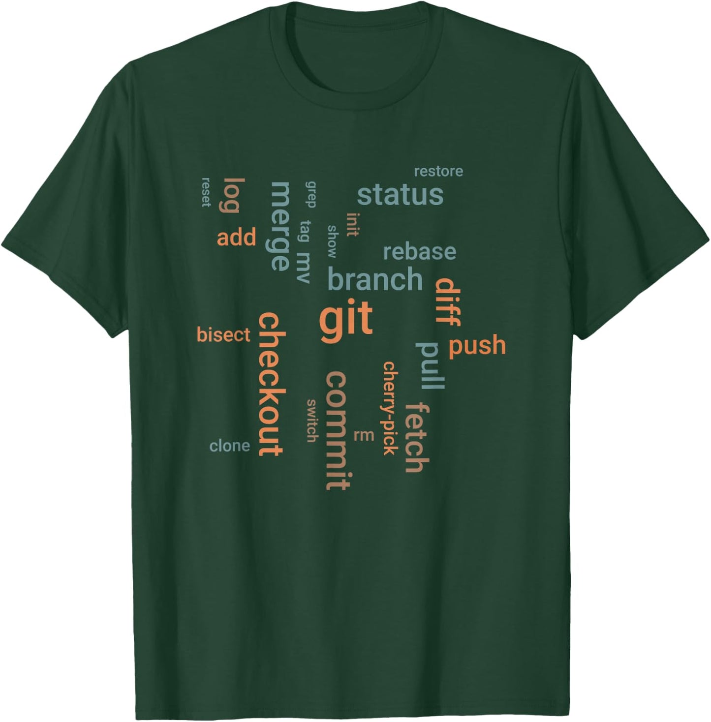 Git commands - javascript engineers T-Shirt - T-Shirt | Forest