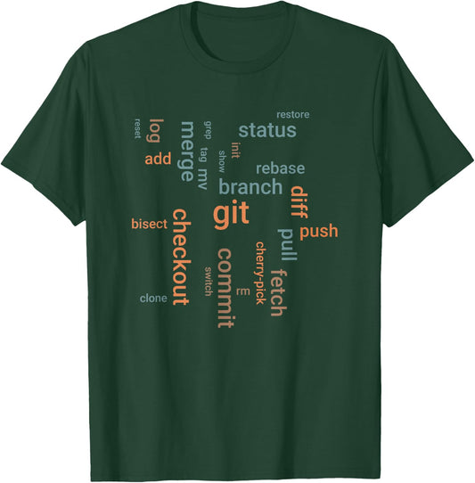 Git commands - javascript engineers T-Shirt - T-Shirt | Forest