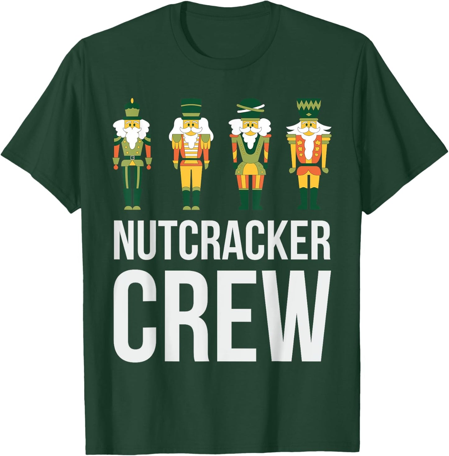 Nutcracker Crew Family Matching Xmas Boys Men Santa T-Shirt - T-Shirt | Forest