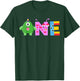 Monster One Year Old Kids 1st Birthday Party Family Monster T-Shirt - T-Shirt | Forest