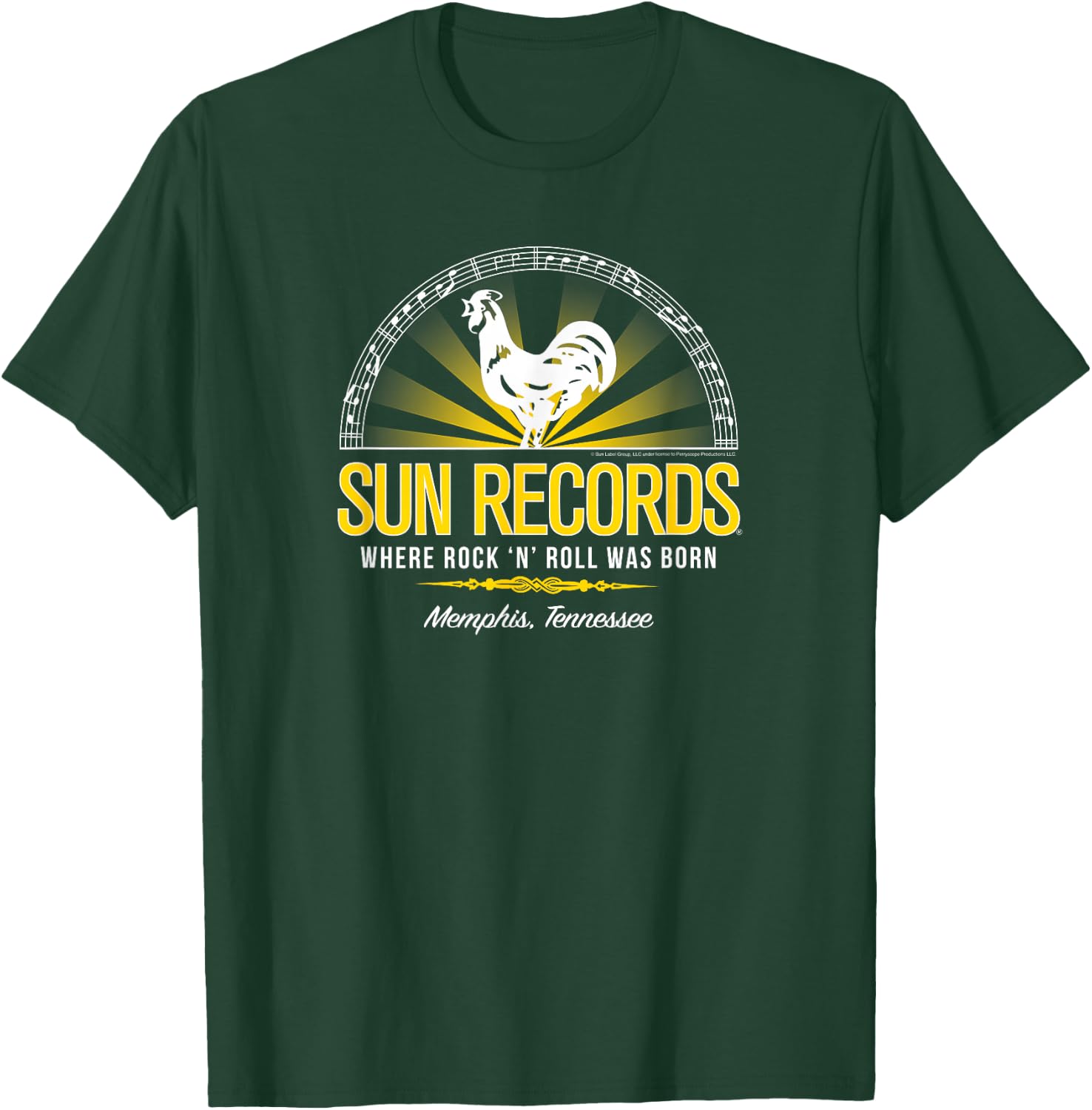 Sun Records Half Sun Where Rock N Roll Was Born T-Shirt - T-Shirt | Forest
