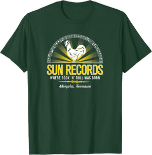 Sun Records Half Sun Where Rock N Roll Was Born T-Shirt - T-Shirt | Forest