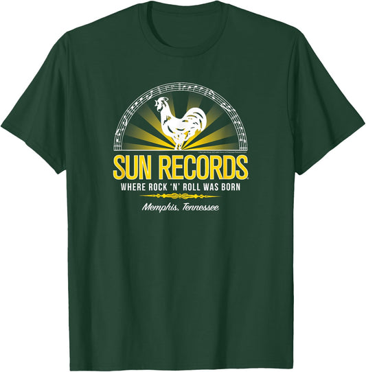 Sun Records Half Sun Where Rock N Roll Was Born T-Shirt - T-Shirt | Forest