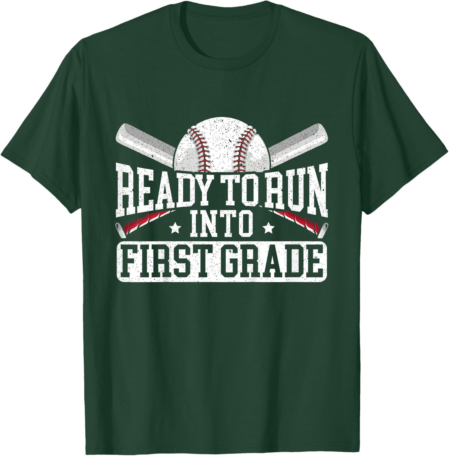 Kids Ready To Run Into First Grade First Day Of School T-Shirt - T-Shirt | Forest