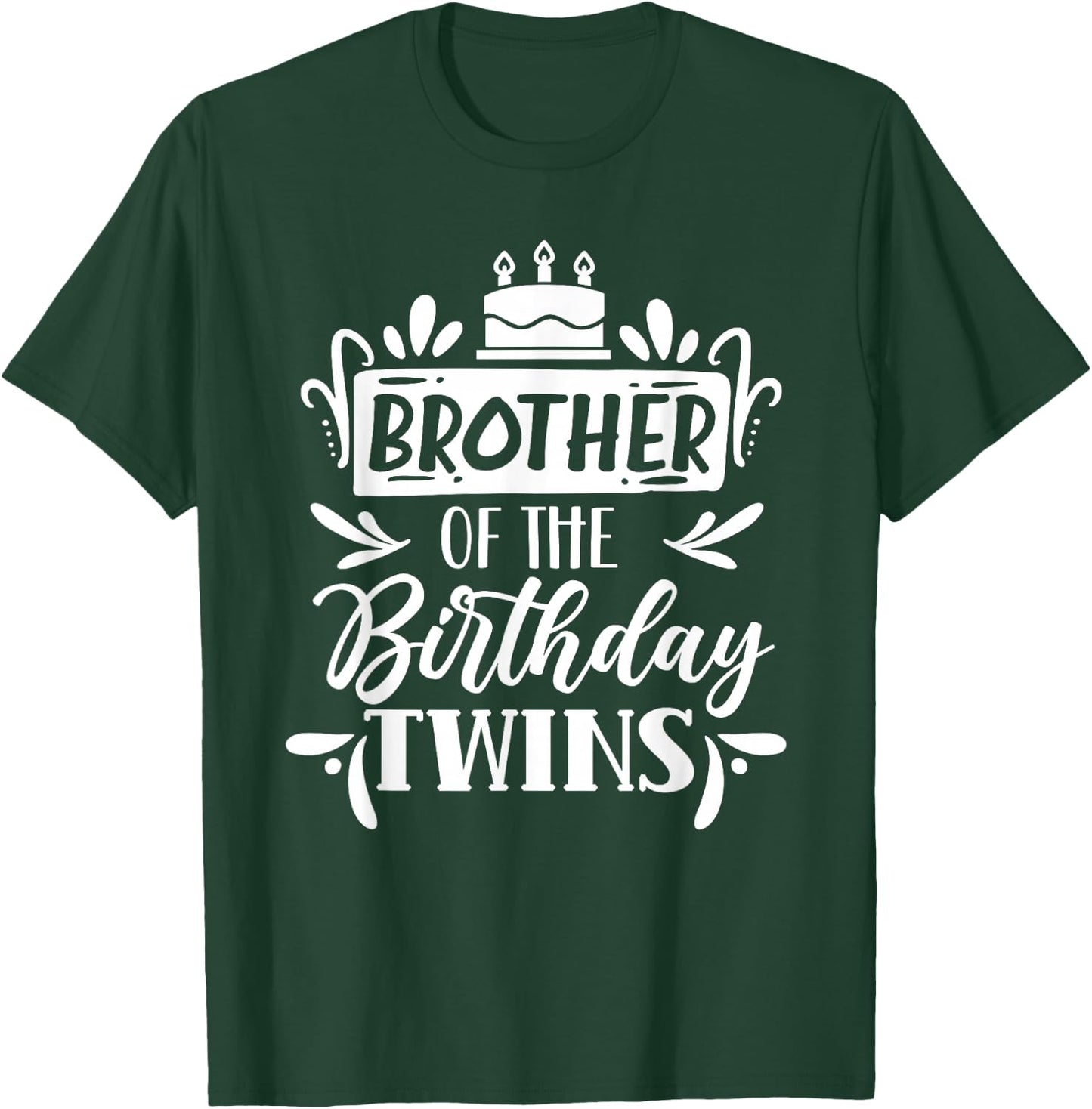 Brother The Birthday Twins Twin Birthday T-Shirt - T-Shirt | Forest
