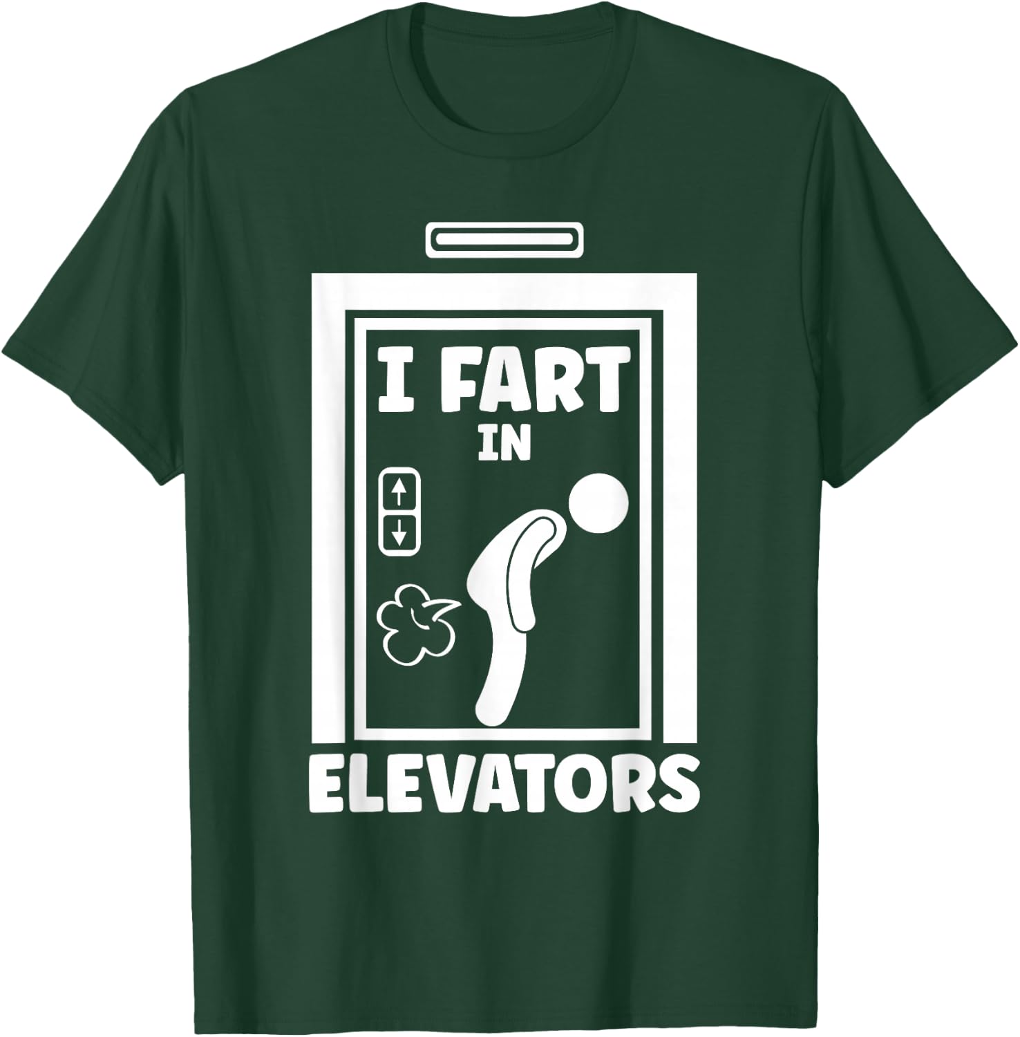 Elevator Mechanic And Elevator Technician Gifts I Fart In Elevators -Adults Black Cotton 60% Polyester 40% Short Sleeve Small T-Shirt - T-Shirt | Forest