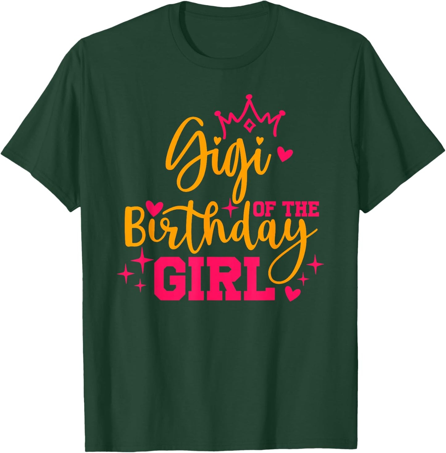 Cute Personalized Gigi Of The Birthday for Girl Family T-Shirt - T-Shirt | Forest