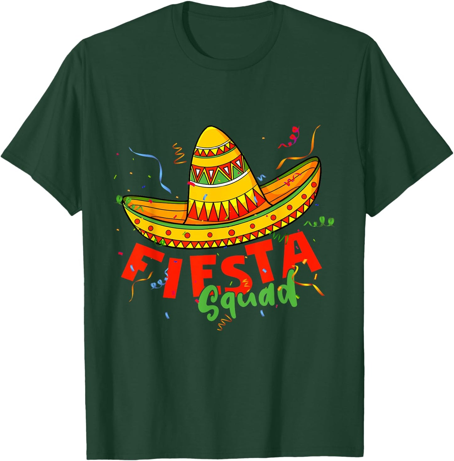 Cinco de Mayo Fiesta Squad Family Matching Group Adults Kids T-Shirt - T-Shirt | Forest