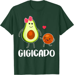 Gigicado Cute Avocado Pregnant Grandma Women Gifts T-Shirt - T-Shirt | Forest