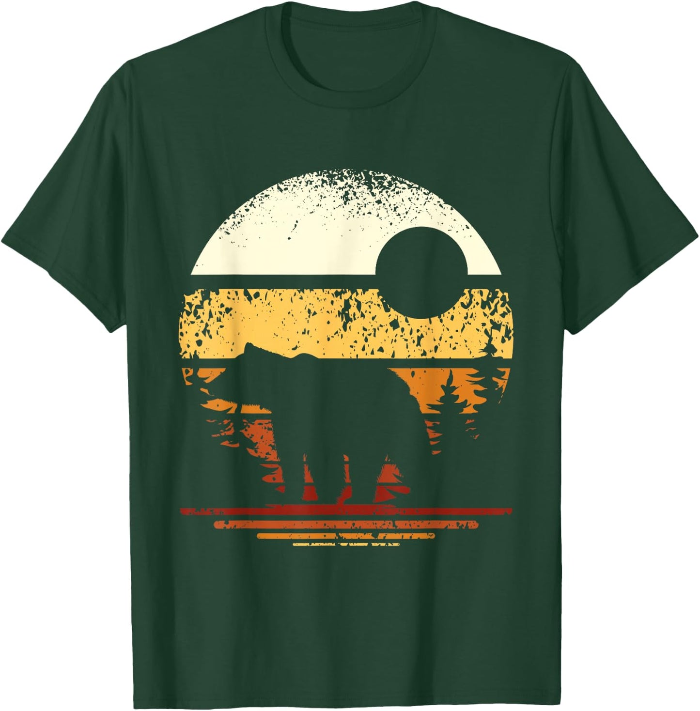 Retro Forest Bear T-Shirt - T-Shirt | Forest