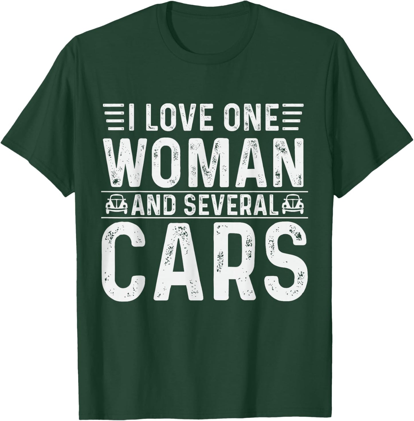 Mechanical Dad I Love One Woman And Several Cars Mechanic T-Shirt - T-Shirt | Forest