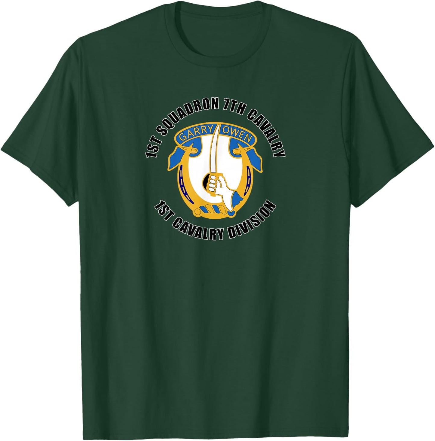 1st Squadron 7th Cavalry 1st Cavalry Division Veteran T-Shirt - T-Shirt | Forest