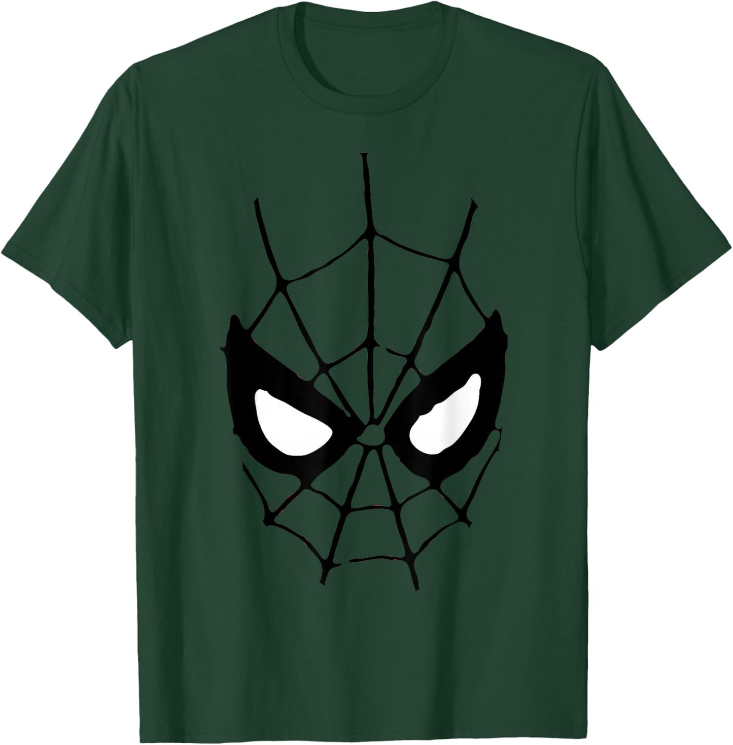Marvel Spiderman Retro Comic Big Face T-Shirt - T-Shirt | Forest