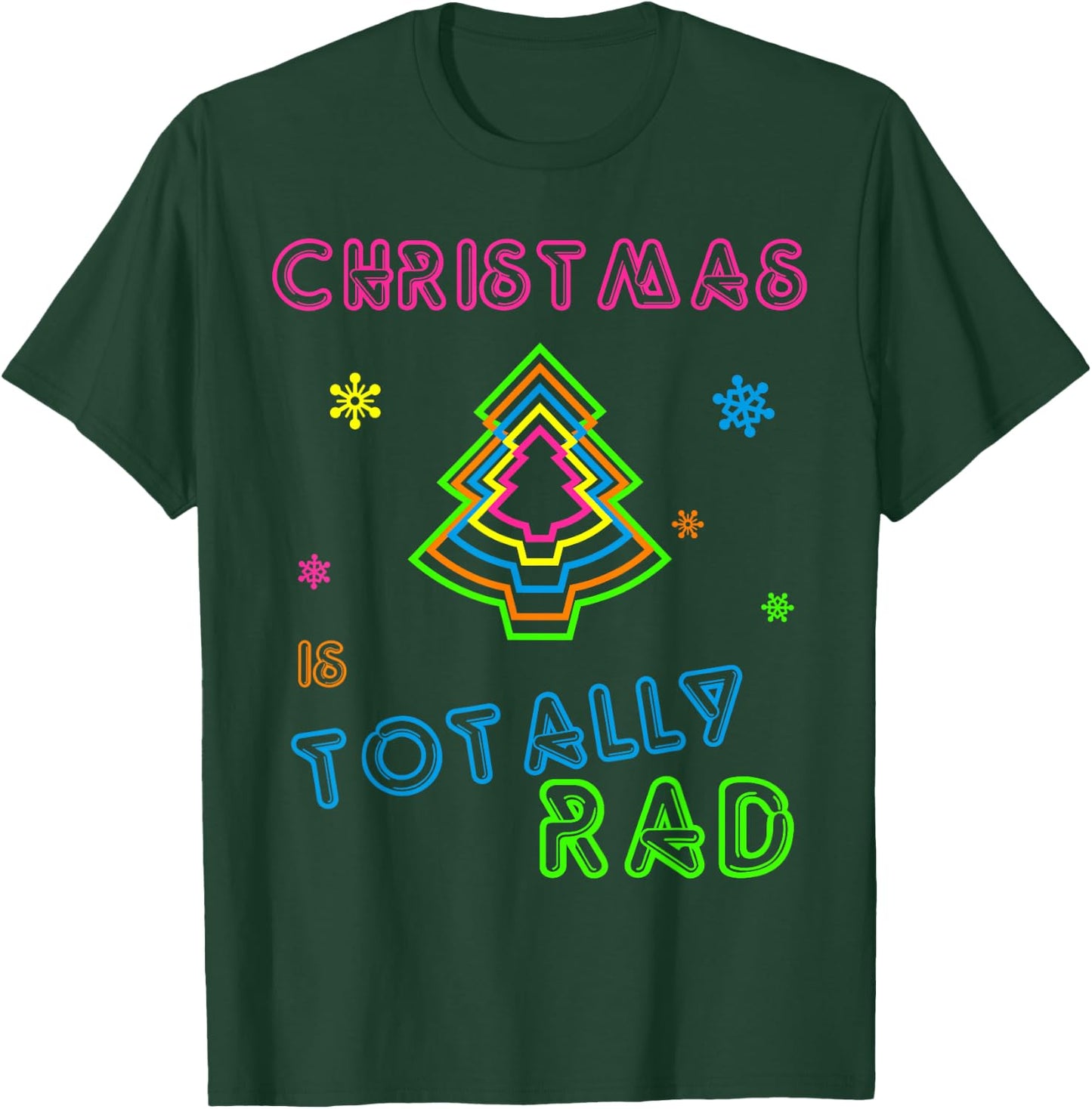 80’s Christmas - Ugly Christmas or Women T-Shirt - T-Shirt | Forest