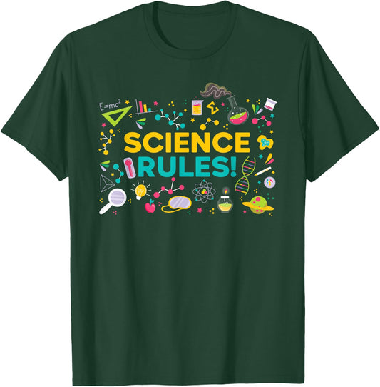 Science Rules Future Scientist Chemistry Biology T-Shirt - T-Shirt | Forest