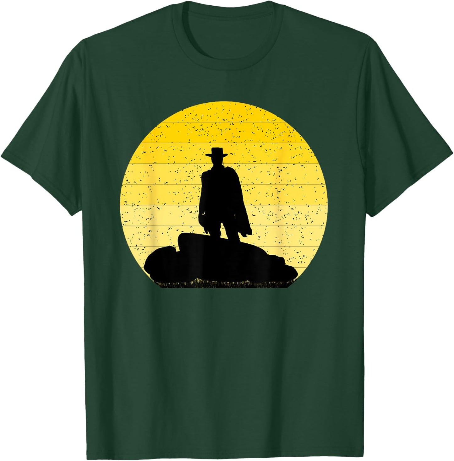 western Lone Cowboy Rancher Poncho Shirt T-Shirt - T-Shirt | Forest