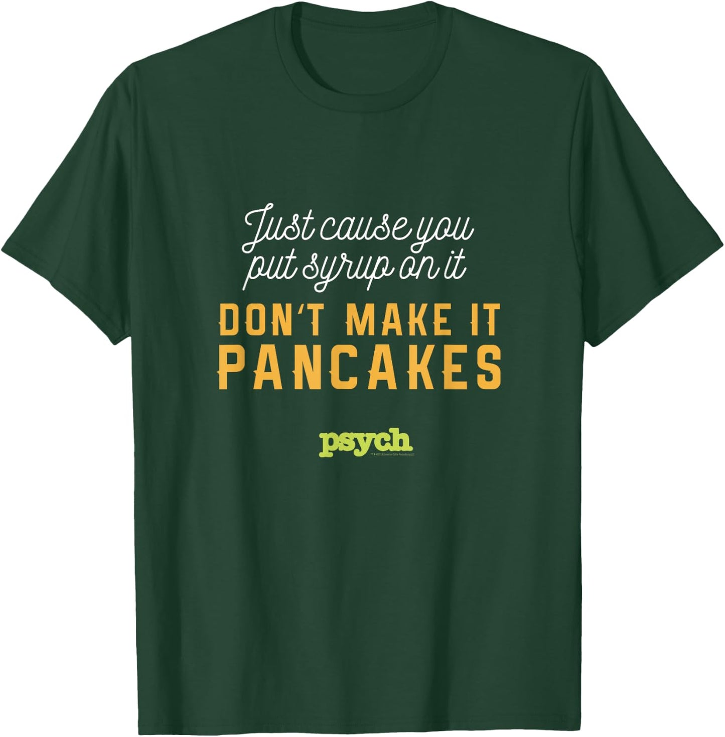 Psych Shawn Spencer Pancakes Standard T-Shirt - T-Shirt | Forest