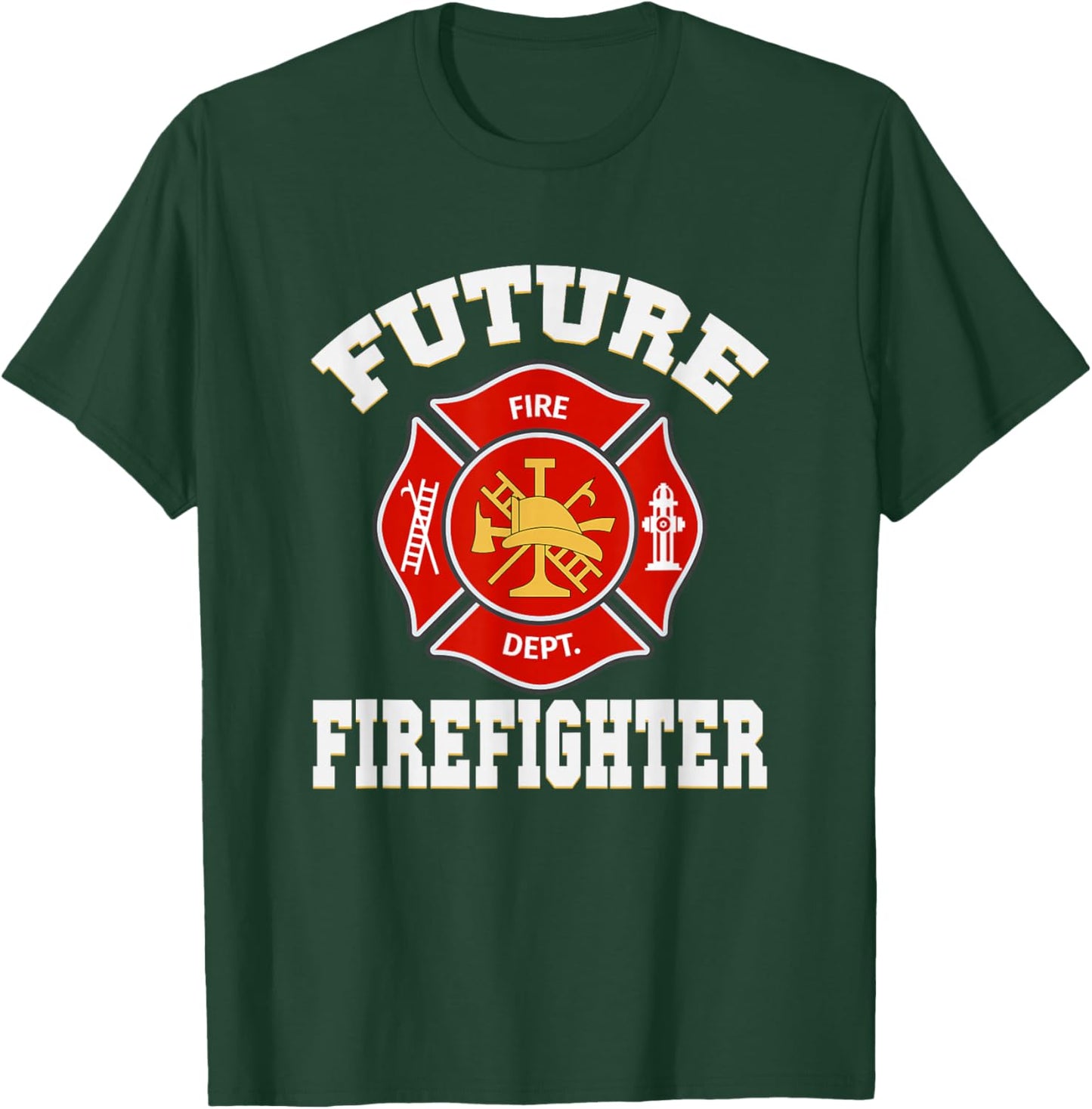 Firefighter Quotes Future Firefighter - Men's Black Short Sleeve Classic Fit - Small T-Shirt - T-Shirt | Forest