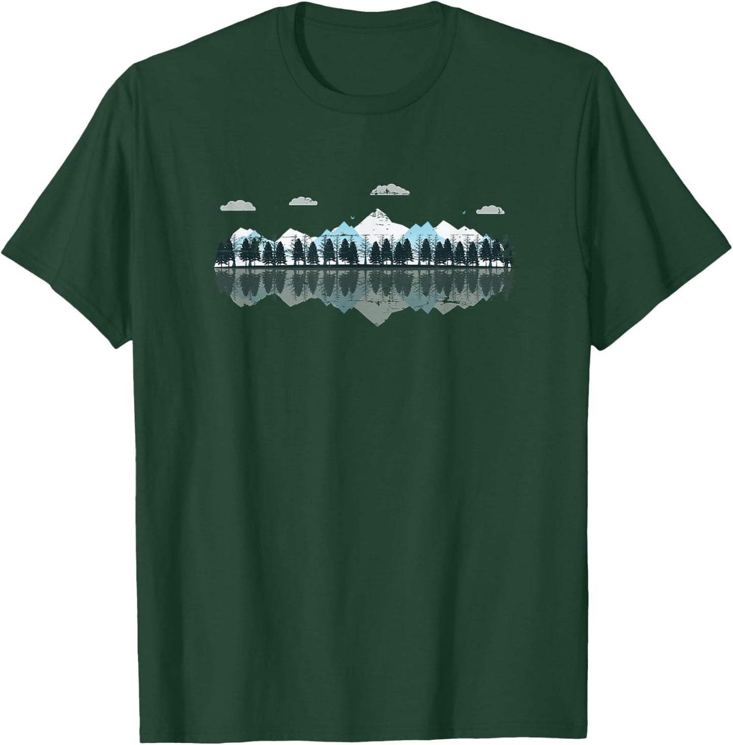 Outdoor Mountain Forest Reflection Nature T-Shirt - T-Shirt | Forest