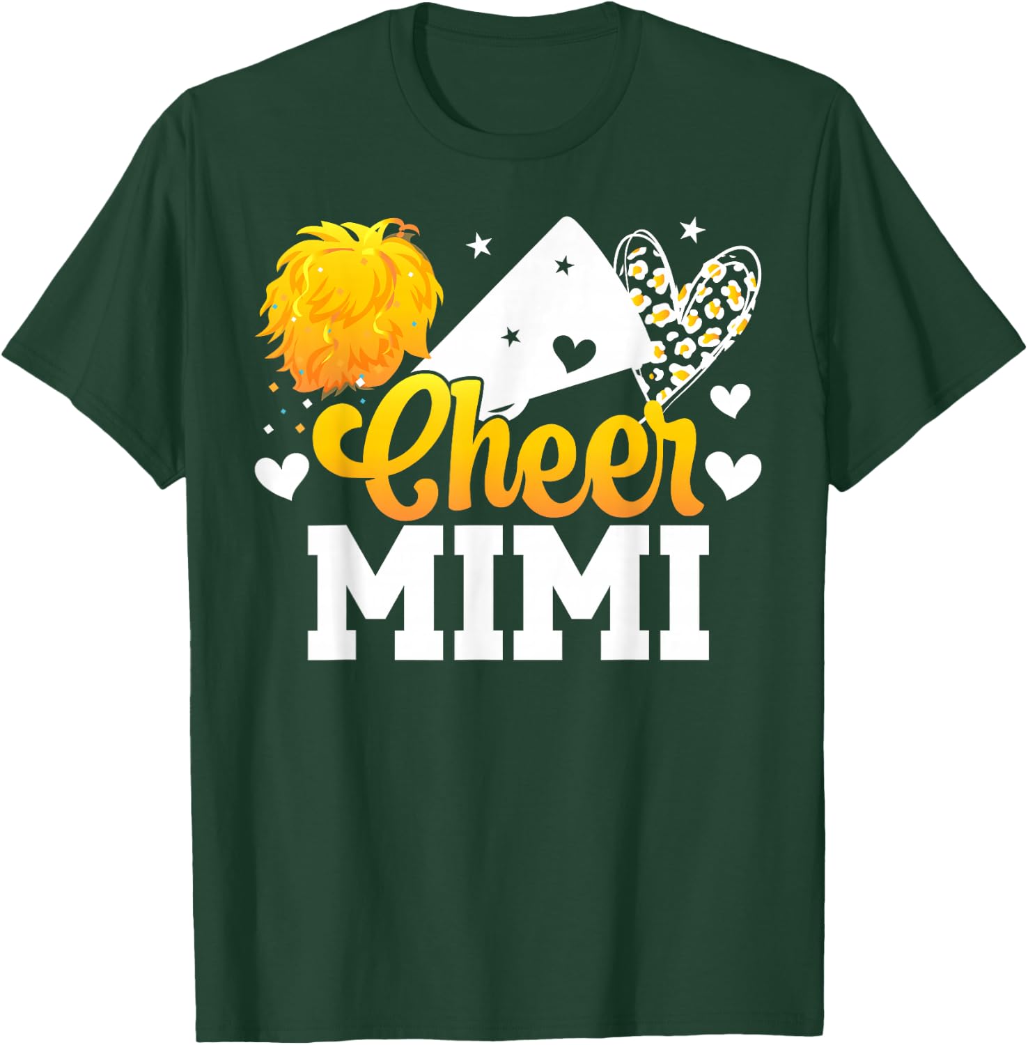 Cheer Mimi Of A Cheerleader Mimi Cheerleading Mimi Grandma T-Shirt - T-Shirt | Forest