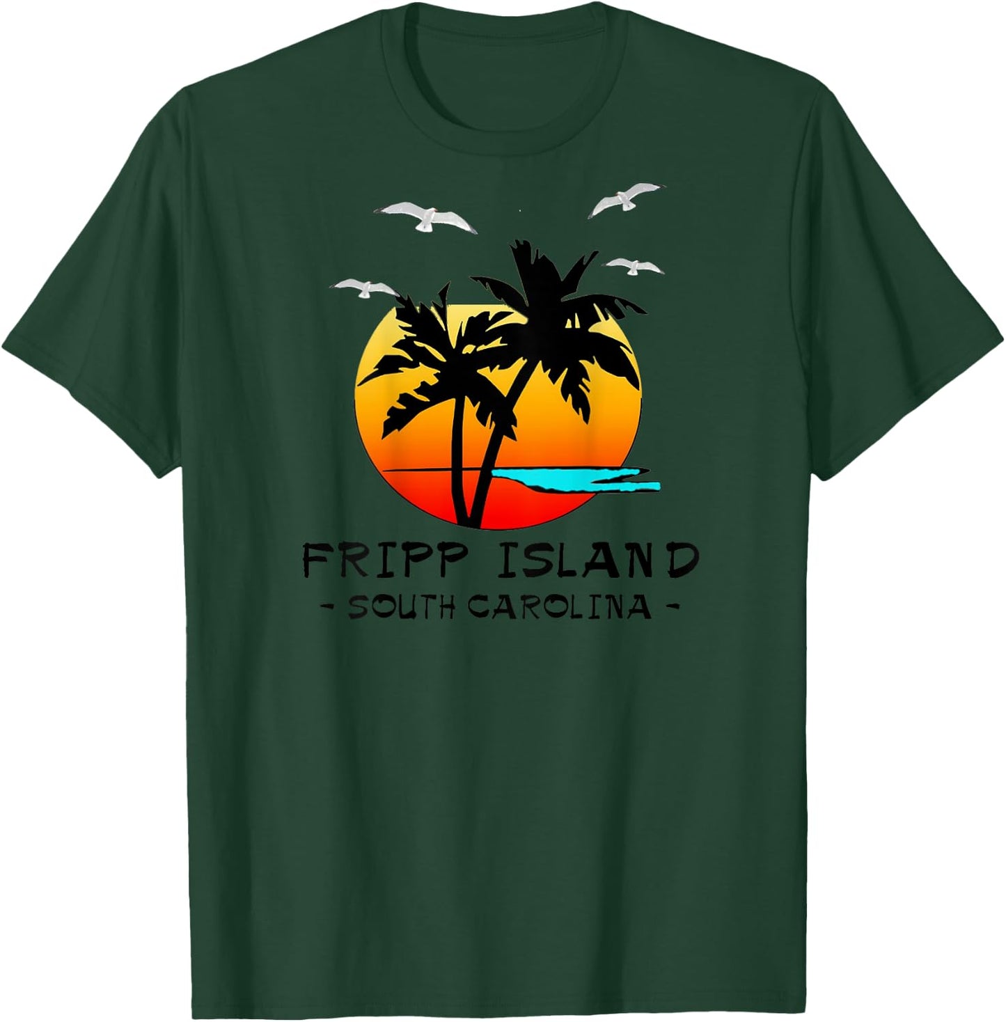 FRIPP ISLAND SOUTH CAROLINA ATLANTIC BEACH VACATION Men Women Kids T-Shirt - T-Shirt | Forest