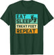Funny Foot Gifts For Podiatrist Gifts Eat Sleep Treat Feet Repeat Podiatrist Podiatry Adults Black 3XL T-Shirt - T-Shirt | Forest