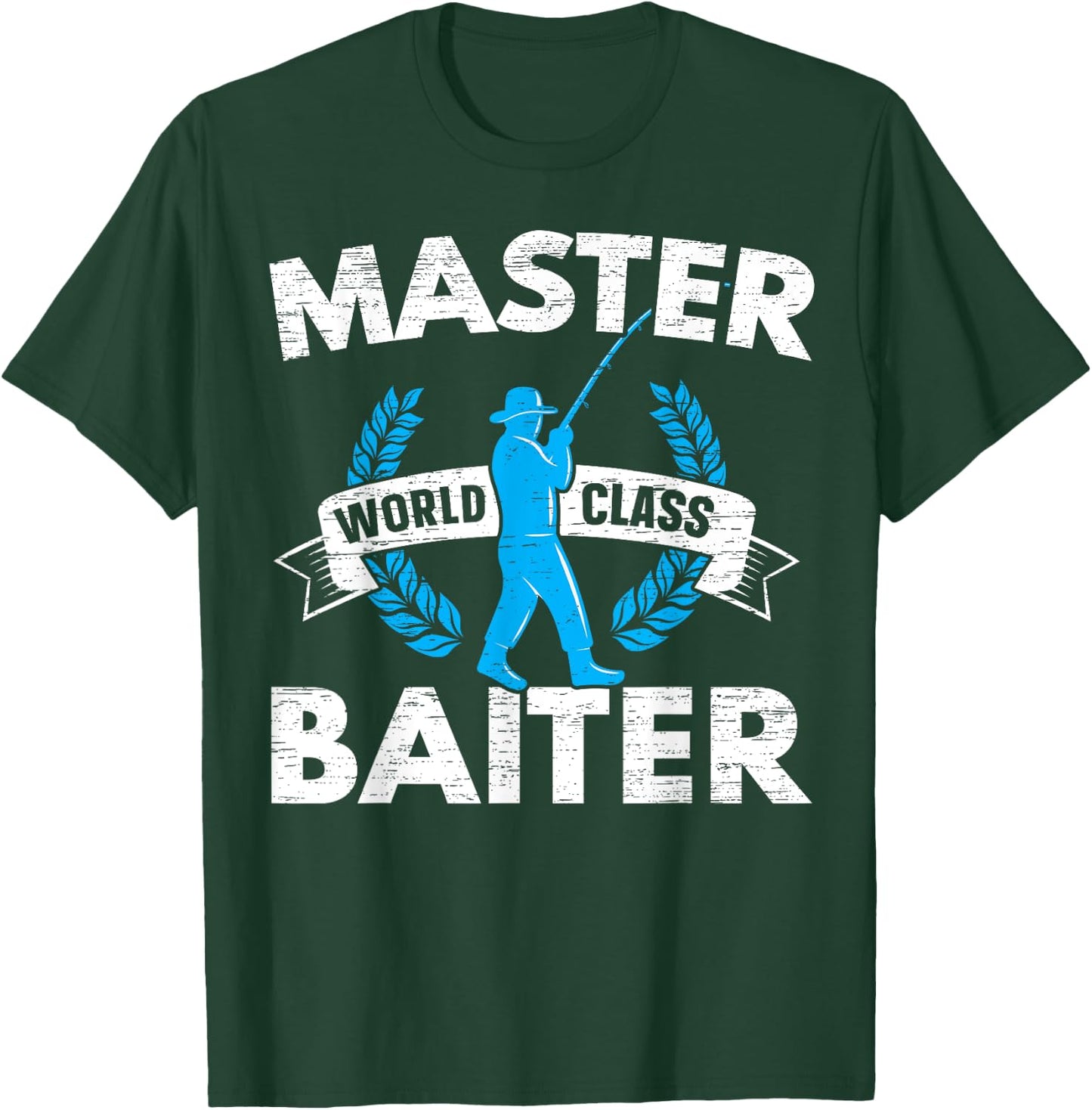 Master World Class Bait Fisherman T-Shirt - T-Shirt | Forest