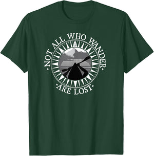 Not All Those Who Wander are Lost Kayak Shirt Kayaking Gift T-Shirt - T-Shirt | Forest
