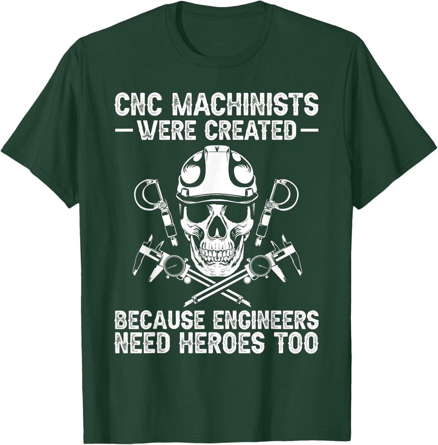 Cool CNC Machinist Design Women Machinist Engineer T-Shirt - T-Shirt | Forest