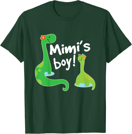 Kids Mimis Boy Grandson Dinosaur T-Shirt - T-Shirt | Forest