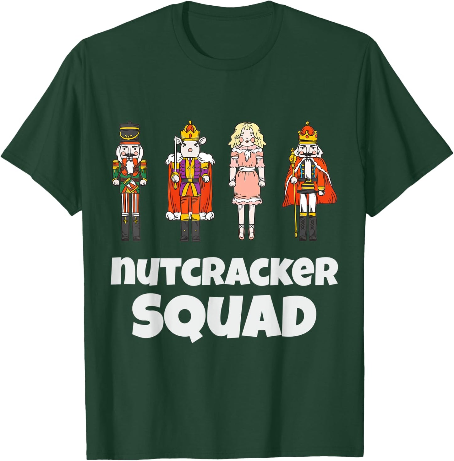 Nutcracker Squad Family Matching Xmas Boys Men Santa T-Shirt - T-Shirt | Forest