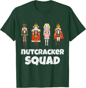 Nutcracker Squad Family Matching Xmas Boys Men Santa T-Shirt - T-Shirt | Forest