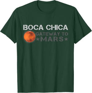 Boca Chica The Gate to Mars - Occupy the Red Planet T-Shirt - T-Shirt | Forest