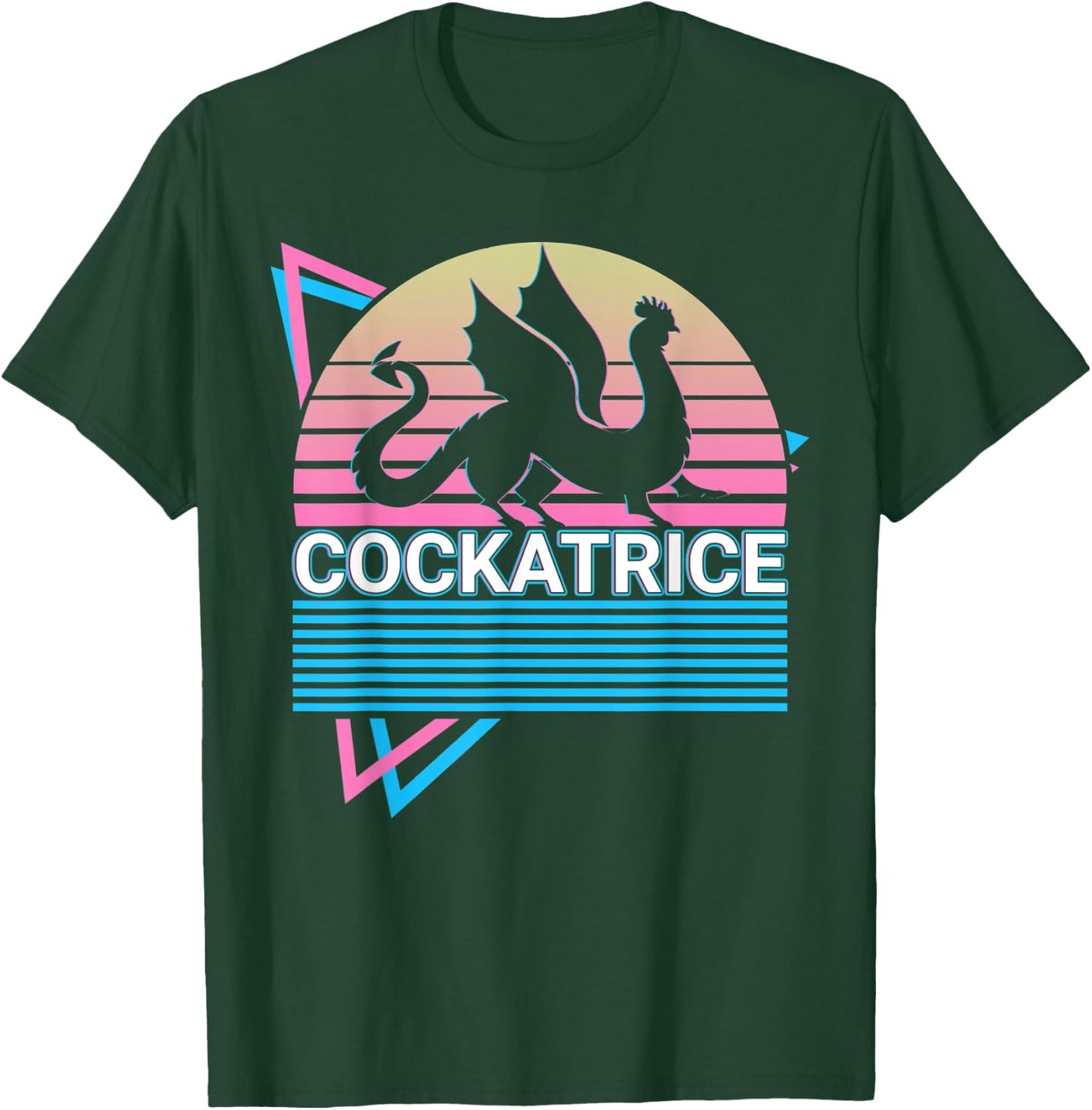 Cockatrice Beast Medieval Bestiary T-Shirt - T-Shirt | Forest