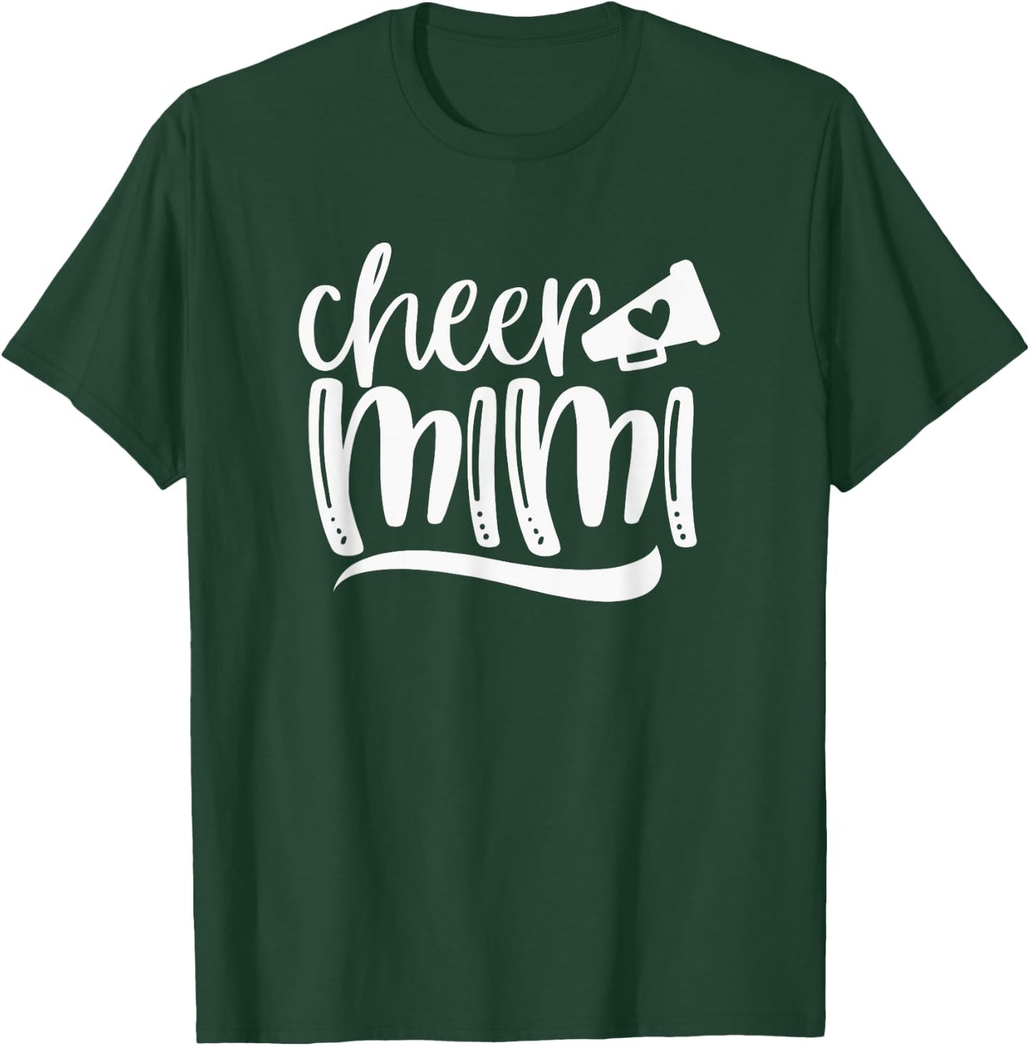 CHEER MIMI, Megaphone with Heart Accent T-Shirt - T-Shirt | Forest