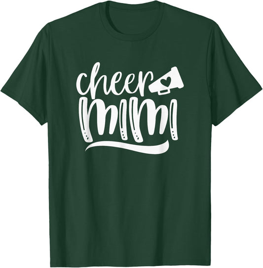 CHEER MIMI, Megaphone with Heart Accent T-Shirt - T-Shirt | Forest