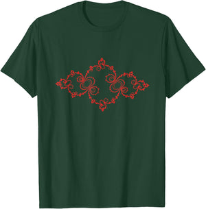 Red Julia-Set Abstract Mathematics - Complex Numbers T-Shirt - T-Shirt | Forest