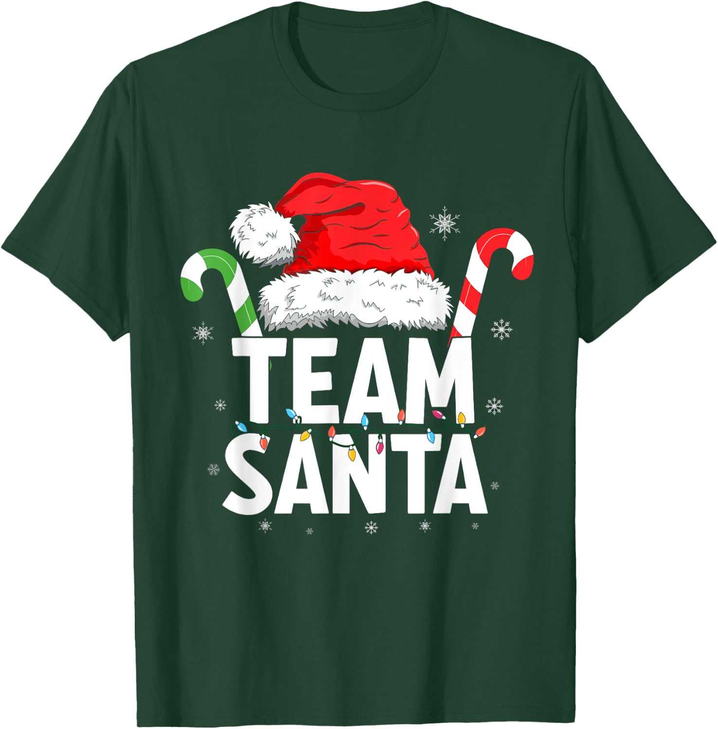 Team Santa Christmas Family Matching T-Shirt - T-Shirt | Forest