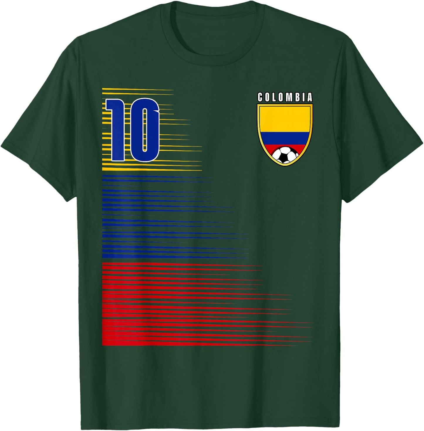 Colombia Flag Colombian Pride Lovers Retro T-Shirt - T-Shirt | Forest