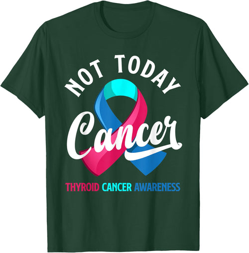 Not Today Cancer Ribbon Thyroid Cancer Awareness