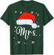 Mr and Mrs Claus Couples Matching Christmas Pajamas Santa T-Shirt - T-Shirt | Forest