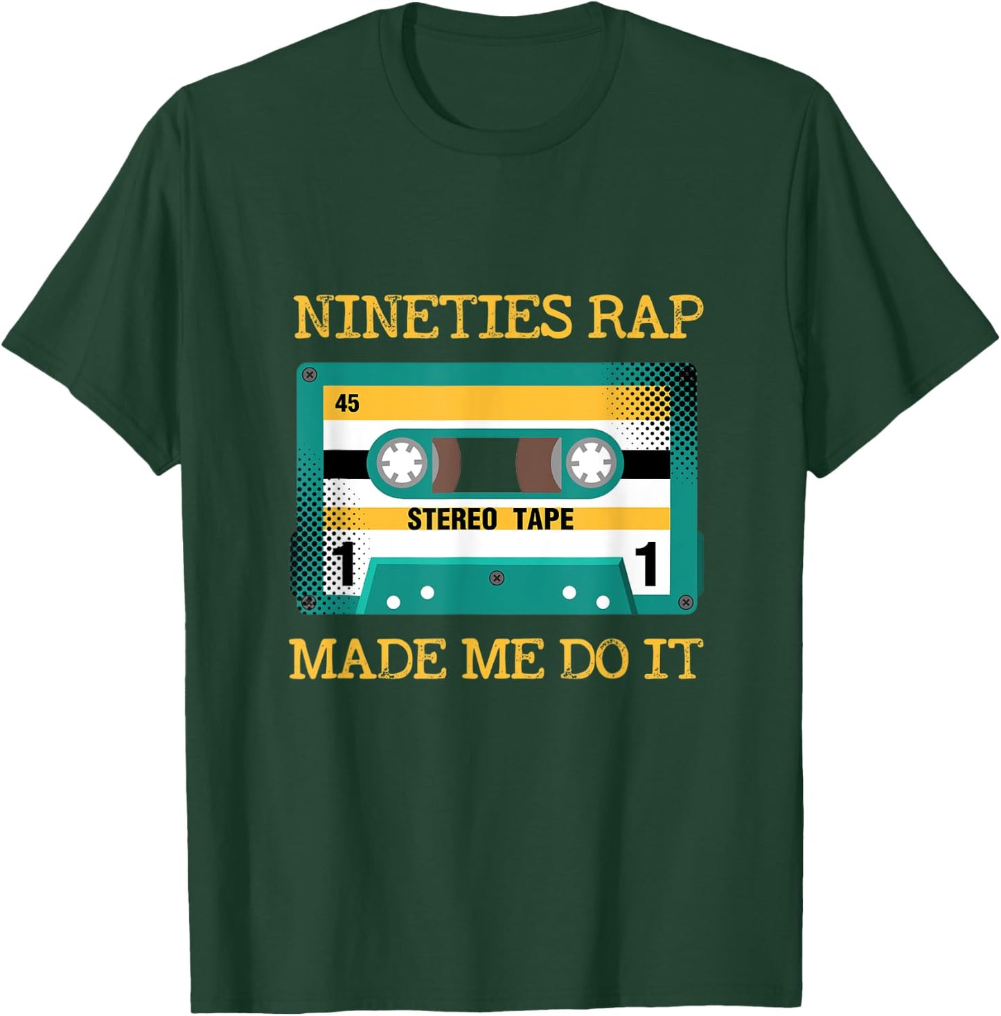 Nineties Rap Made Me Do It Hip Hop T-Shirt - T-Shirt | Forest