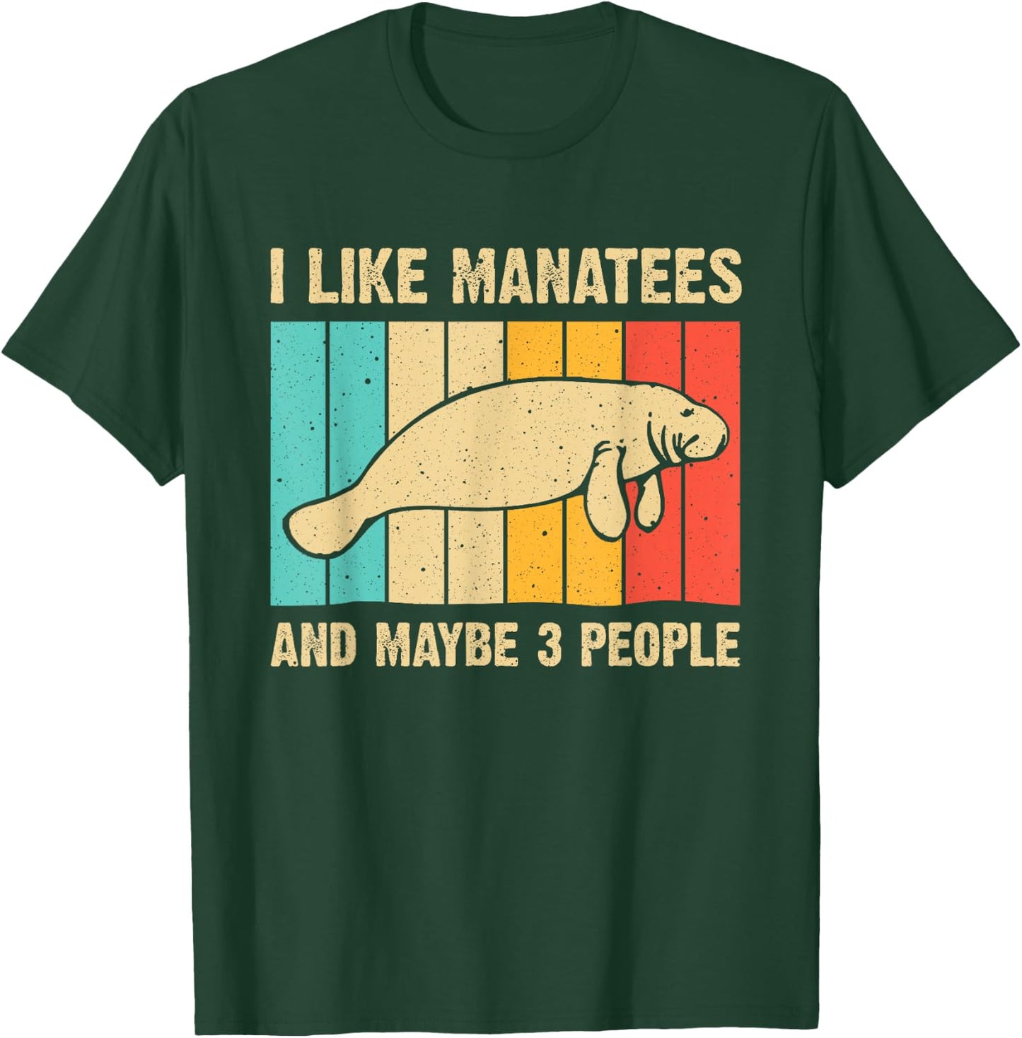 Funny Manatee Art Women Sea Cow Monster Fish Lover T-Shirt - T-Shirt | Forest
