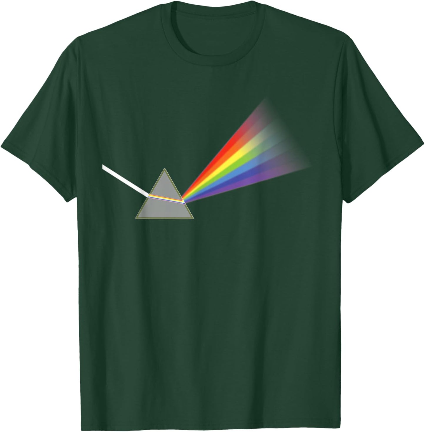 Prism Refraction And Dispersion Of Light In Physics Themed T-Shirt - T-Shirt | Forest